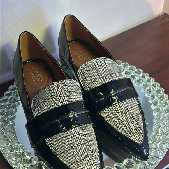 Franco Sarto Plaid & Patent Pointed Toe Heels - Women's Size 8.5 - NWOT - Picture 5 of 8